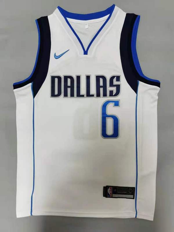 Men Dallas Mavericks #6 Porzingis White Nike 2025 NBA Jersey->dallas mavericks->NBA Jersey